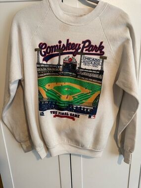 Vintage Comiskey Park Graphic Crewneck Sweatshirt